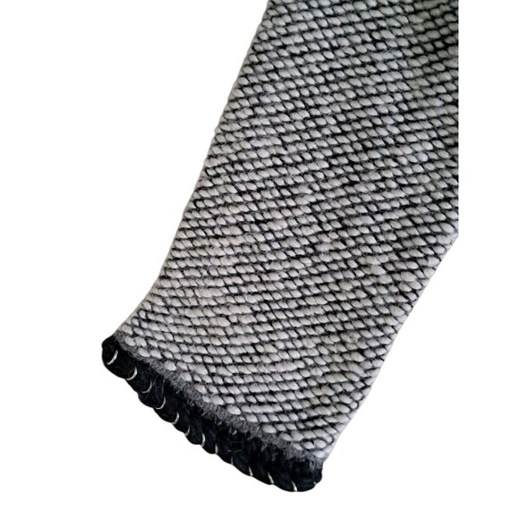 NWT Coldwater Creek Houndstooth Sweater Jacket Womens 1X Gray Alpaca Mohair Wool - Picture 4 of 13